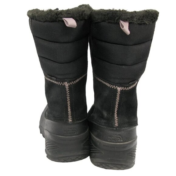 The North Face Heat Seeker Black Leather Lined Waterproof Snow Boots Women's 6 - Picture 6 of 9